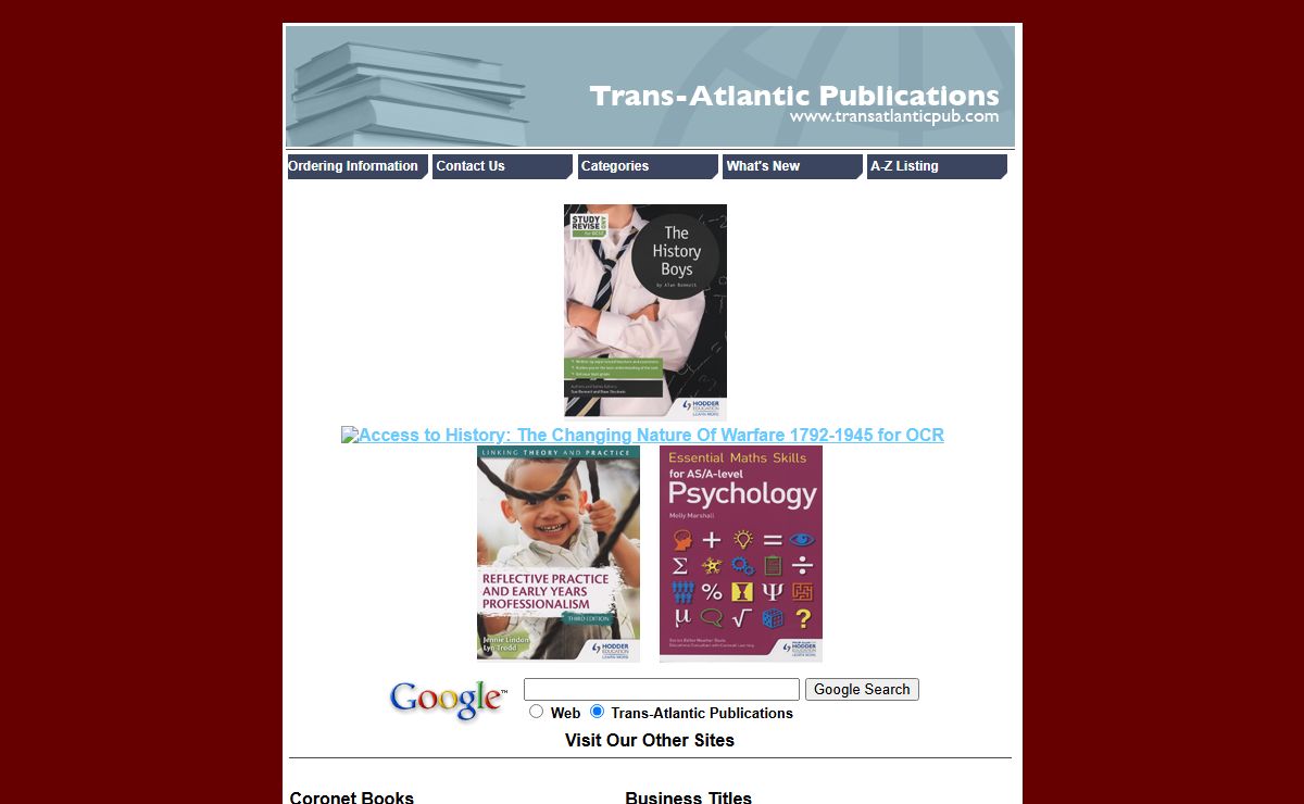 Trans-Atlantic Publications Online