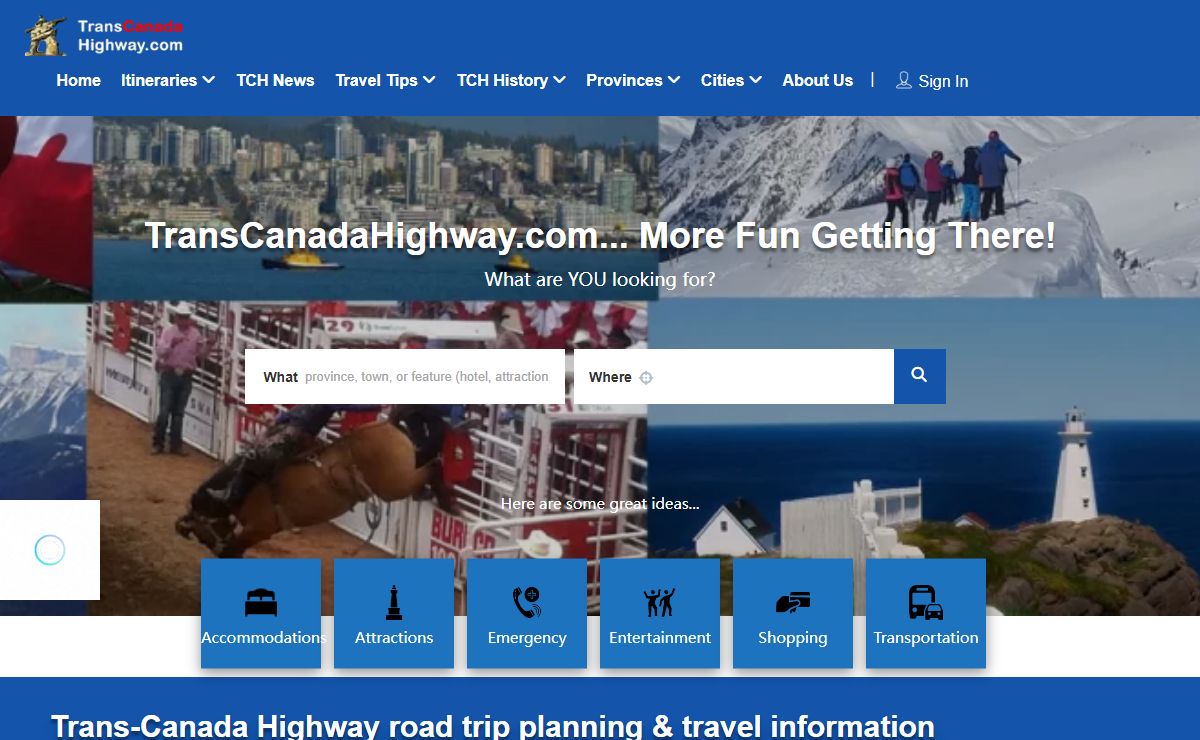 Trans-Canada Highway roadtrip planning & travel information 🍁
