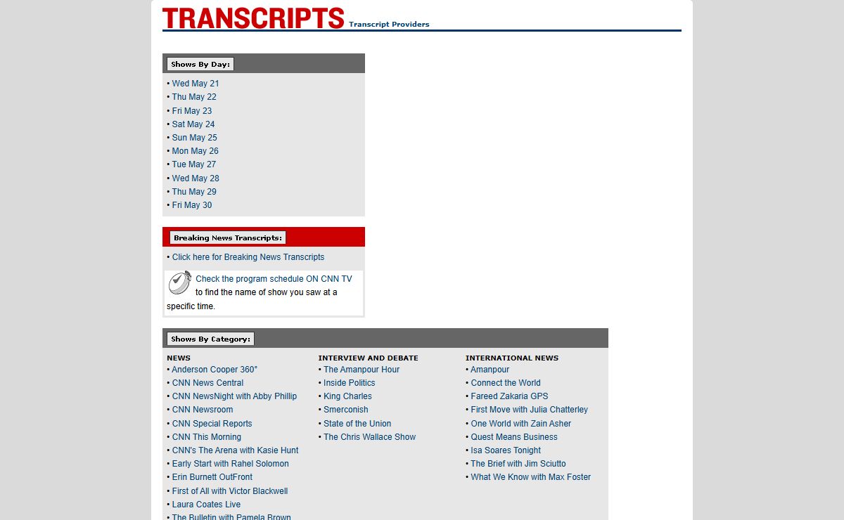CNN.com - Transcripts