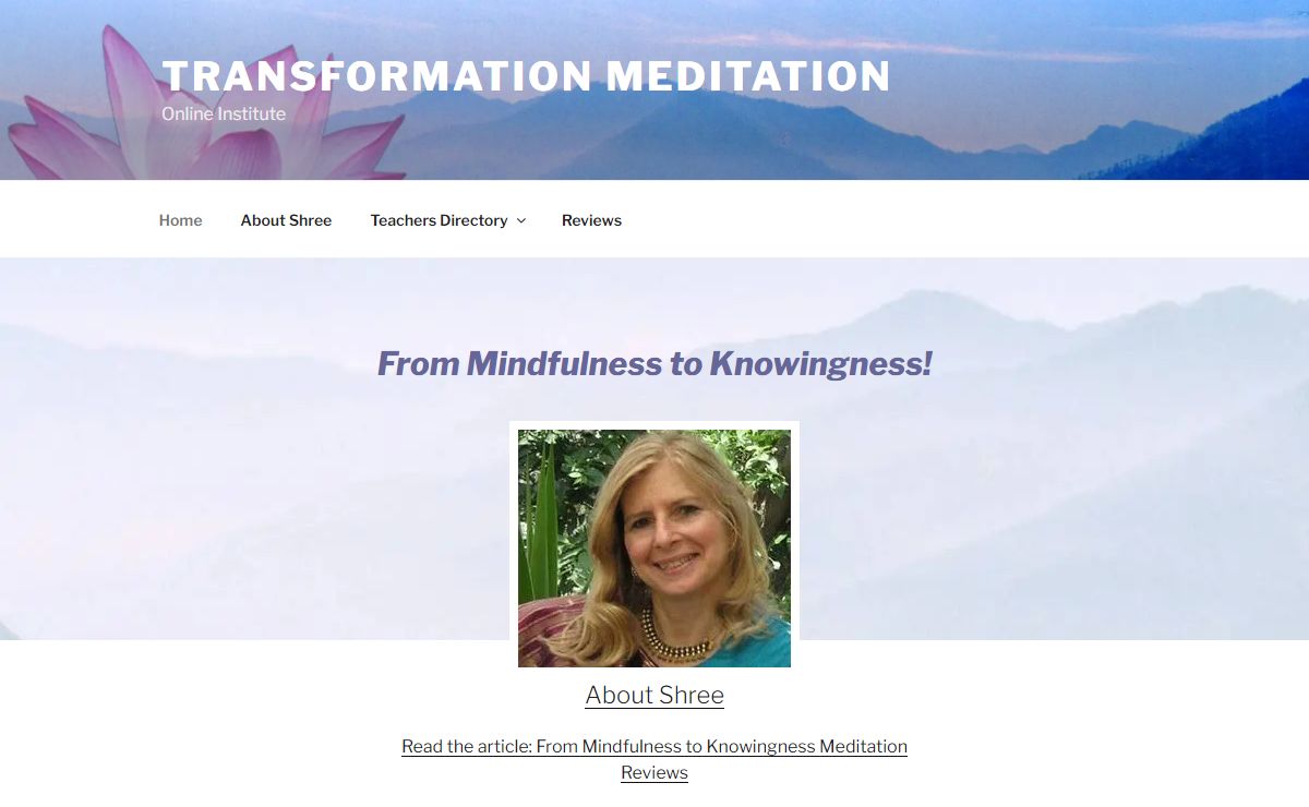 Transformation Meditation Home Page – Transformation Meditation