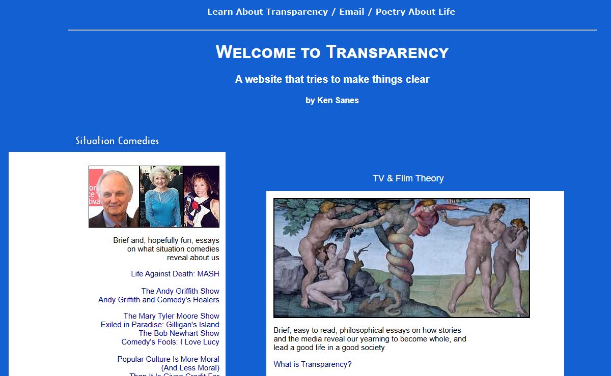 Welcome to Transparency
