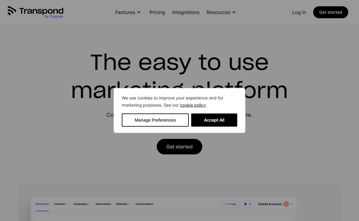 Marketing tools for business - Transpond