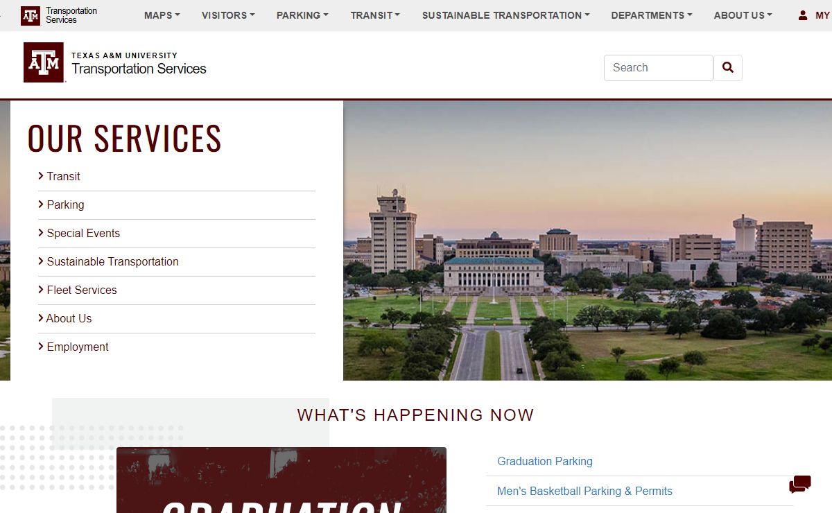 Transportation Services at Texas A&M University