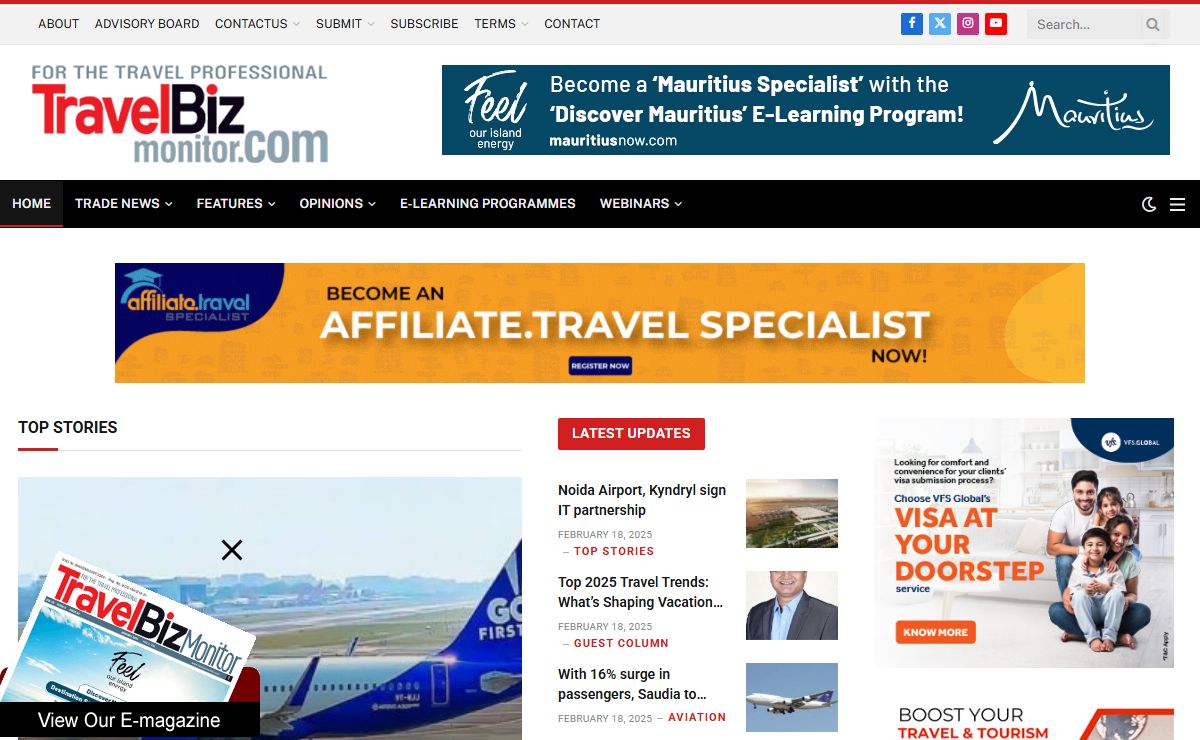 Homepage - TravelBiz Monitor: India travel news, travel trends, tourism