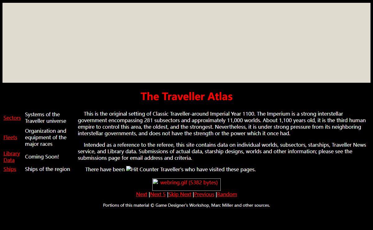The Traveller Atlas