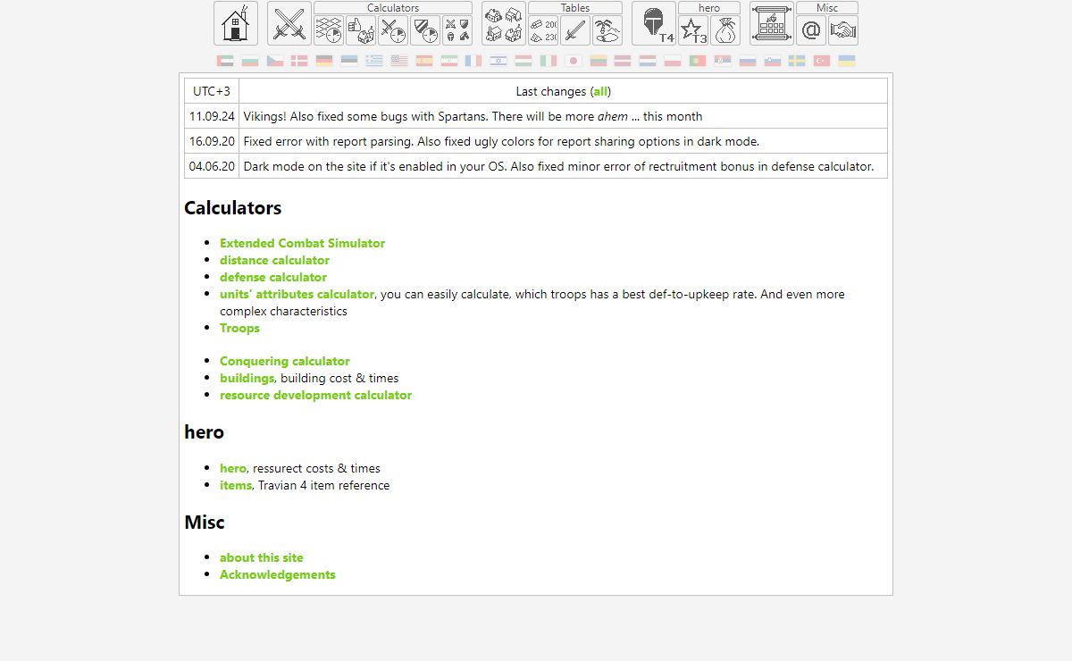 Travian tools & utils :: Home Page
