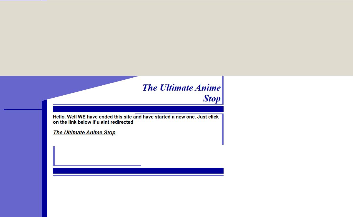 The Ultimate Anime Stop