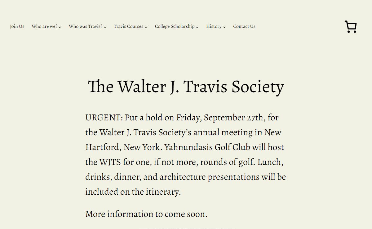 The Walter J. Travis Society – Promoting the legacy of Walter J. Travis: Golfer, Golf Course Architect, Writer, Publisher, and Innovator
