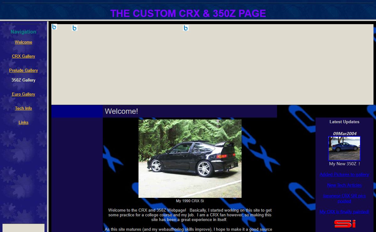 The Custom CRX and Euro Page