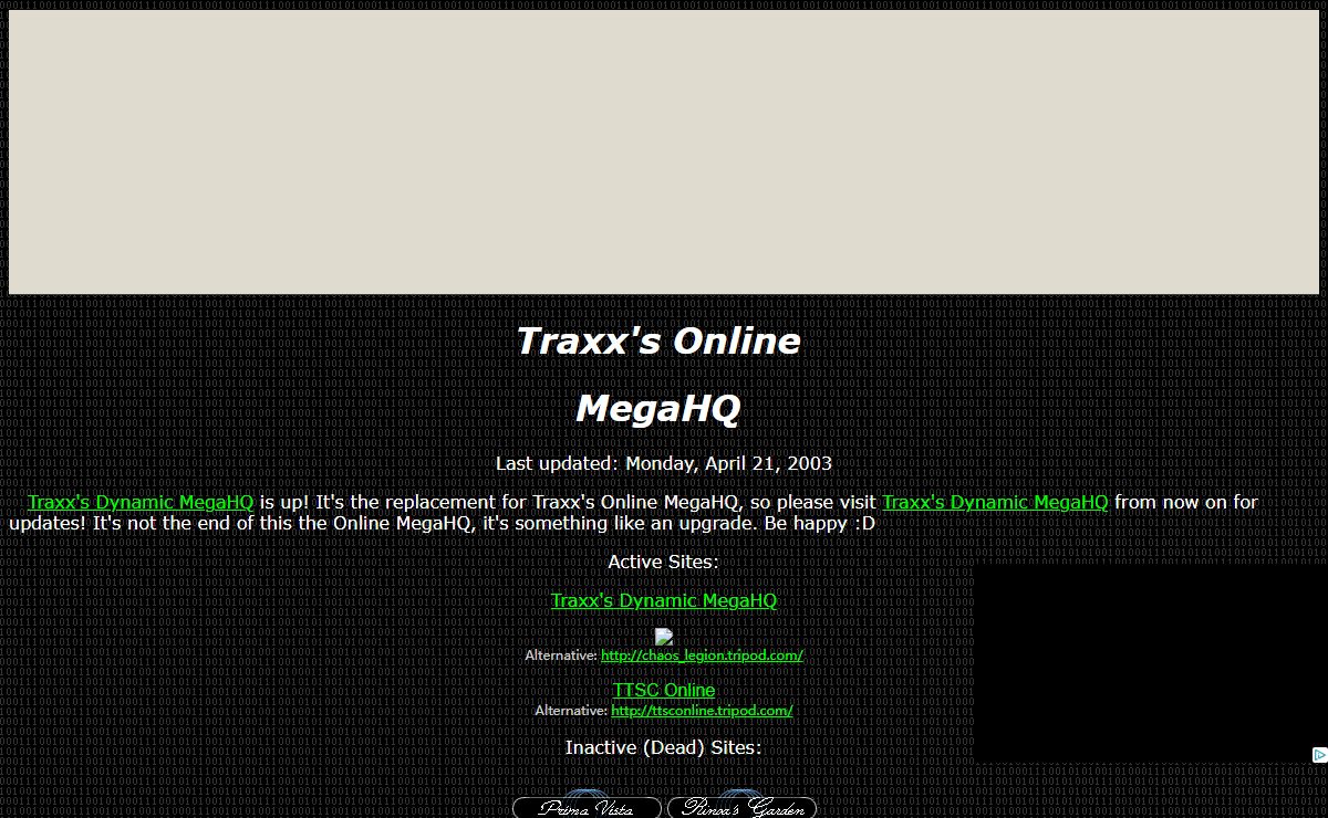 Traxx's Online Mega HQ