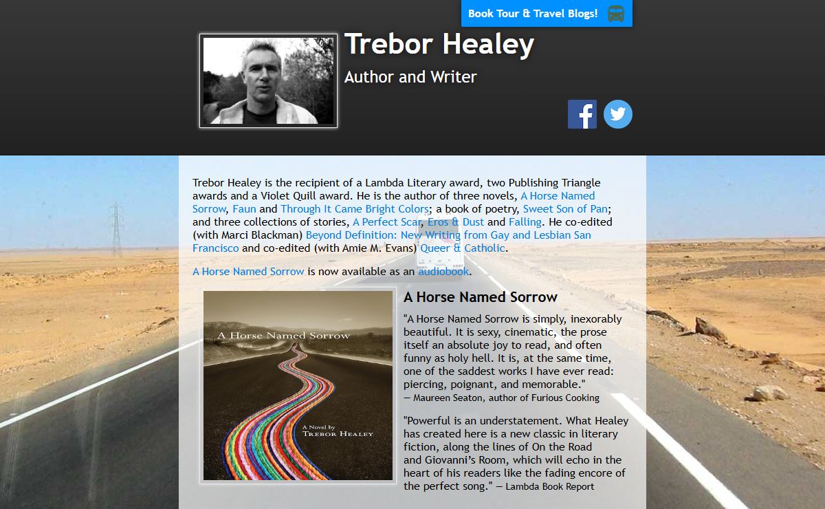 Trebor Healey : Author and Writer