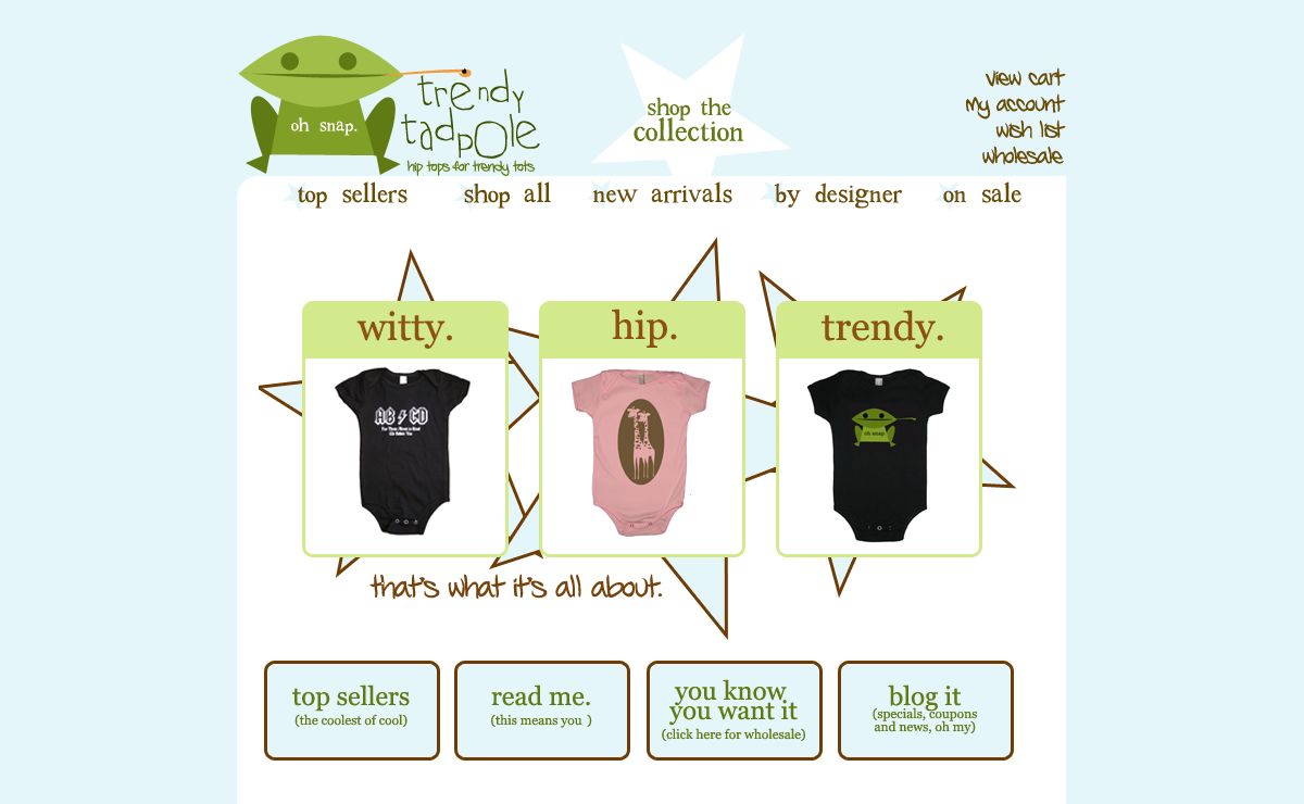 Cool, cute, funny, punk, funky, baby clothes | The Trendy Tadpole