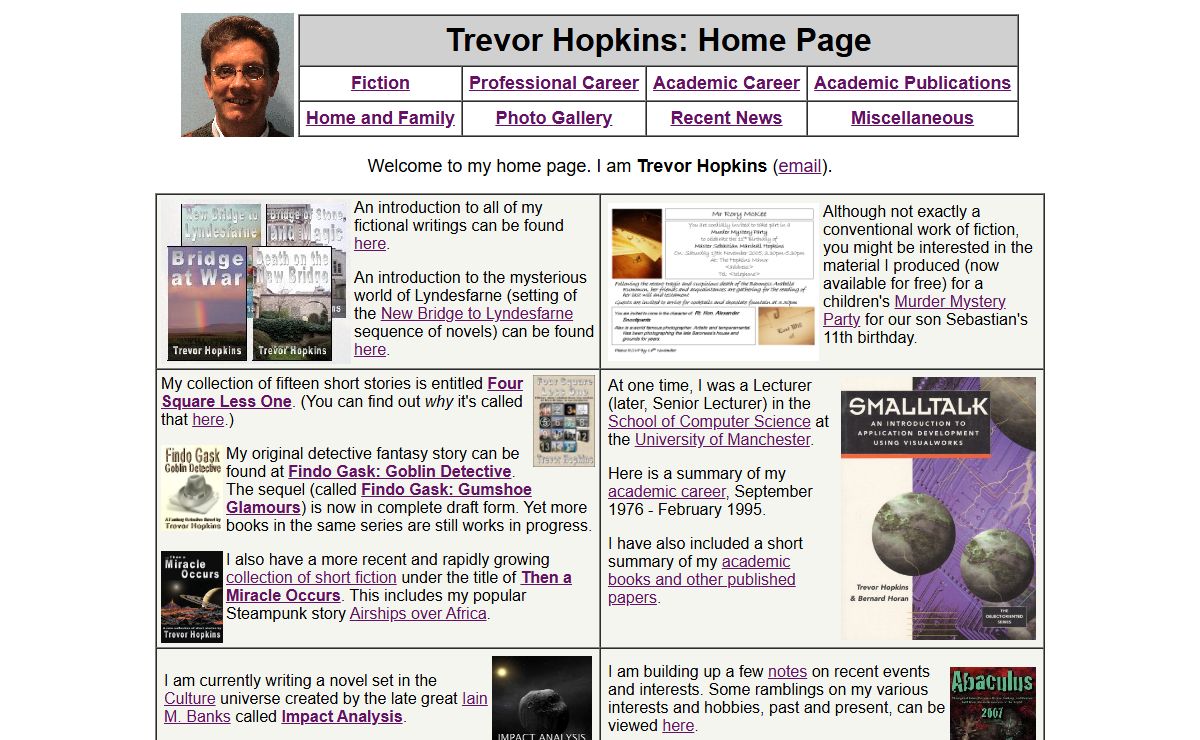 Trevor Hopkins: Home Page