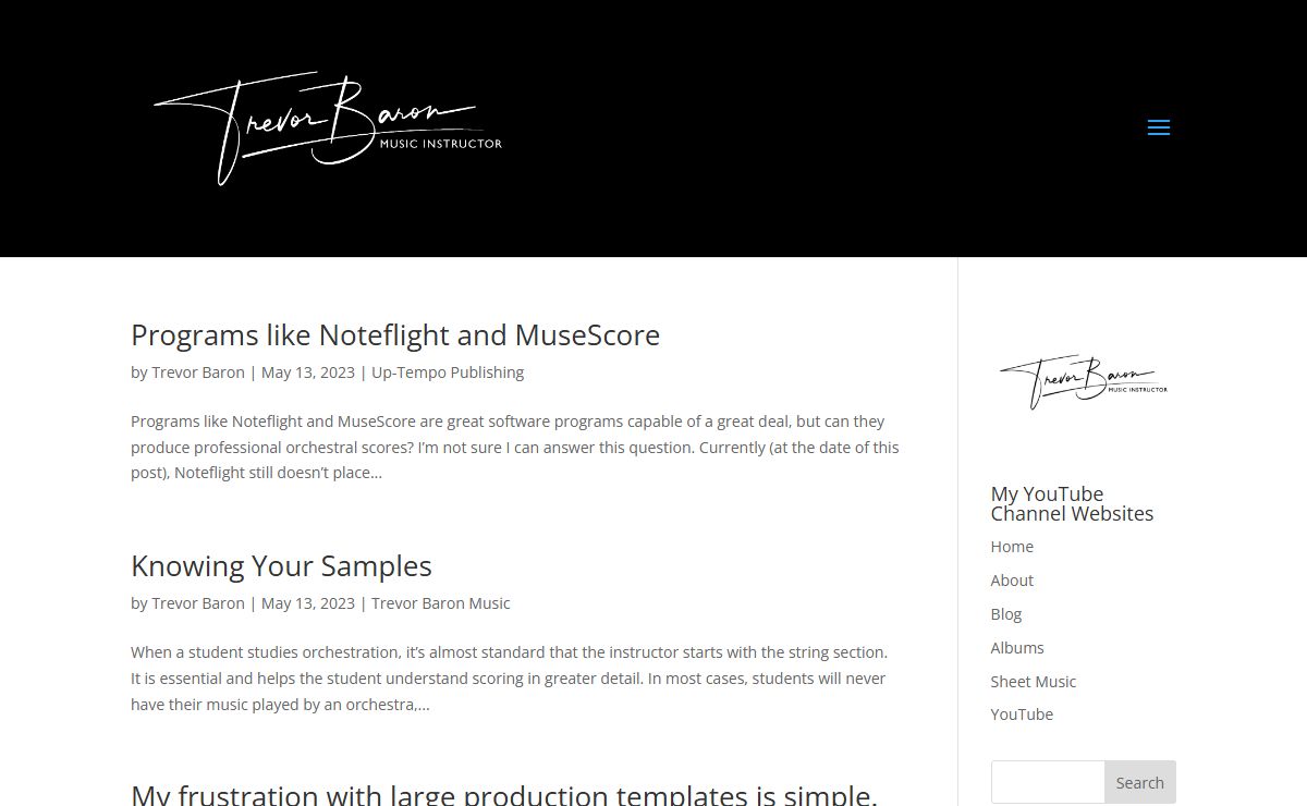 TREVORBARON.COM - Professional private online piano and music theory lessons through Skype and Zoom