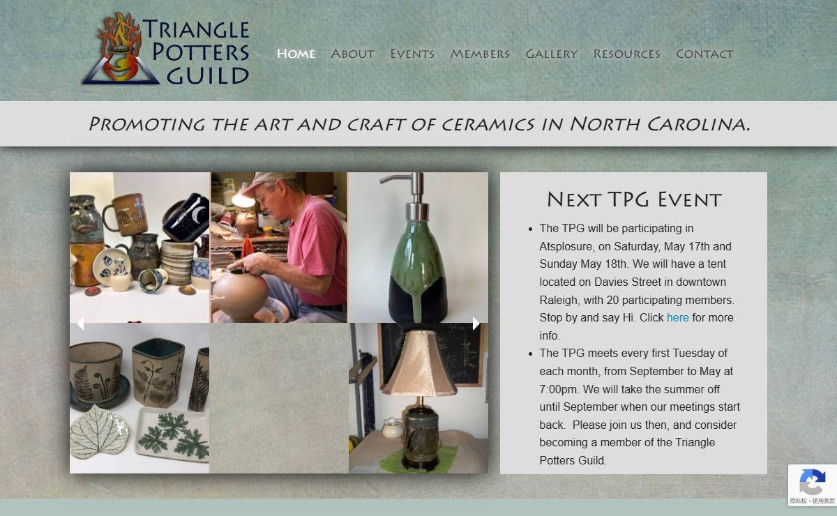 The Triangle Potters Guild | Promoting the art and craft of ceramics in North Carolina.