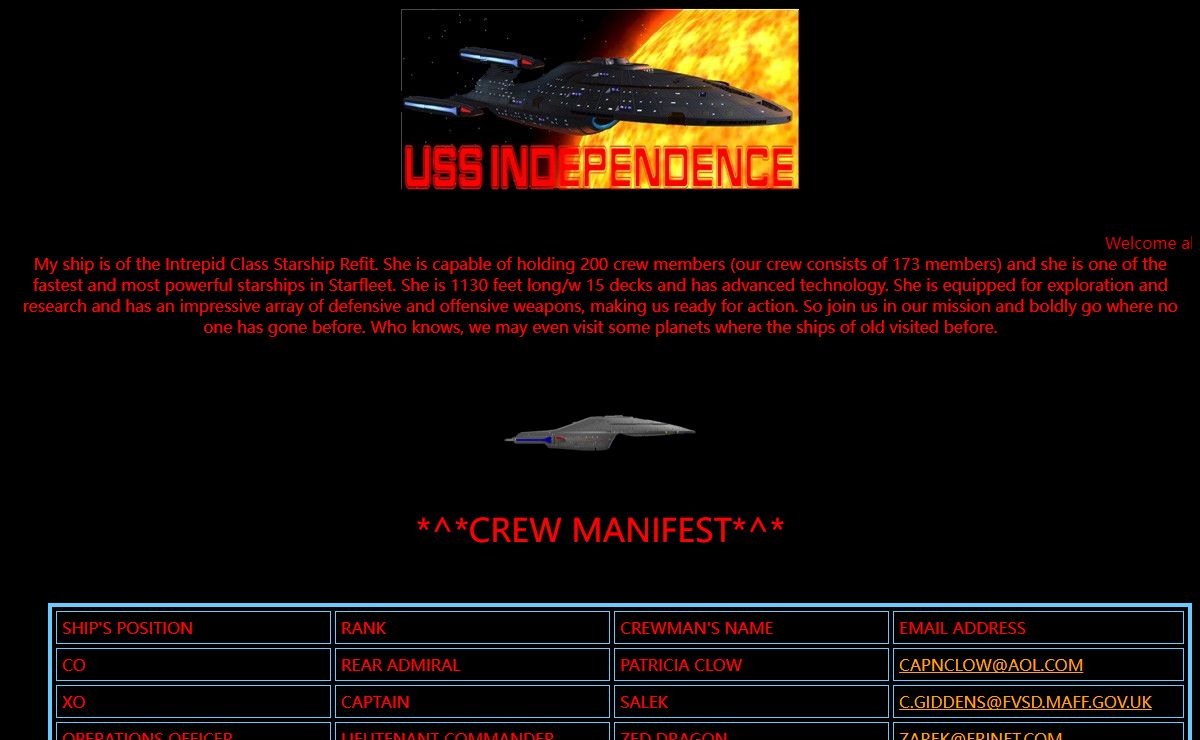USS INDEPENDENCE HOME PAGE