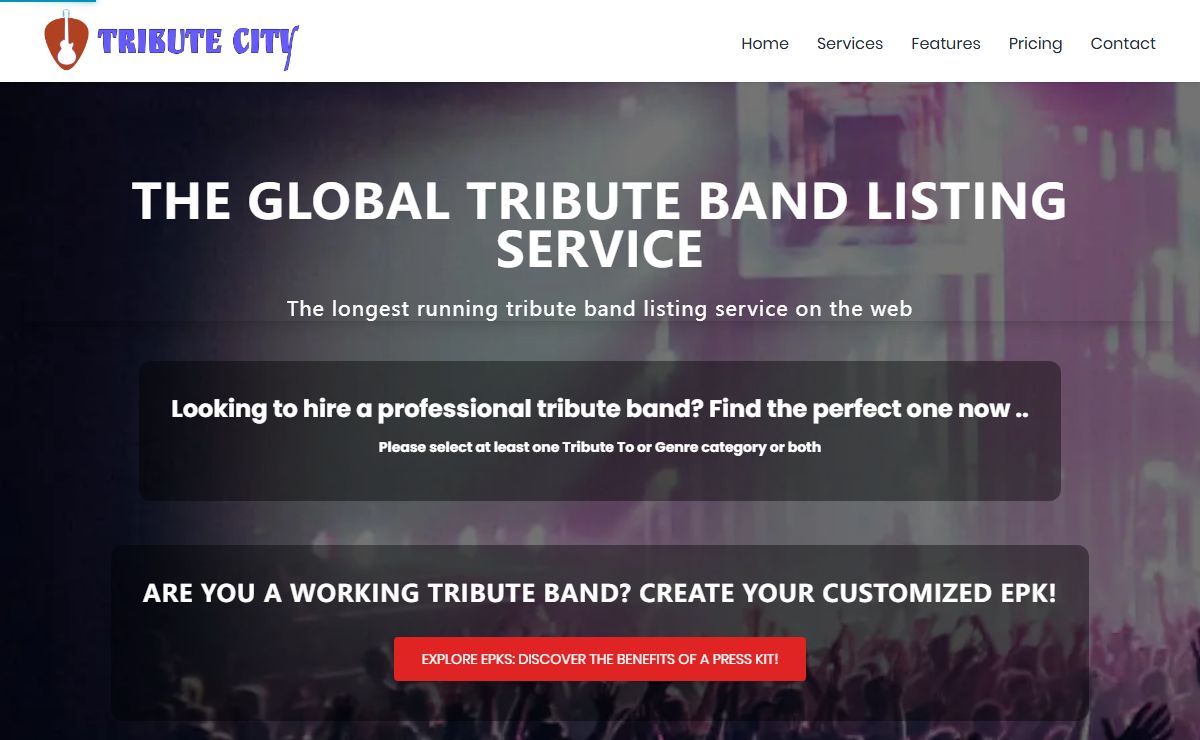 Tribute City | Online directory of tribute bands for hire