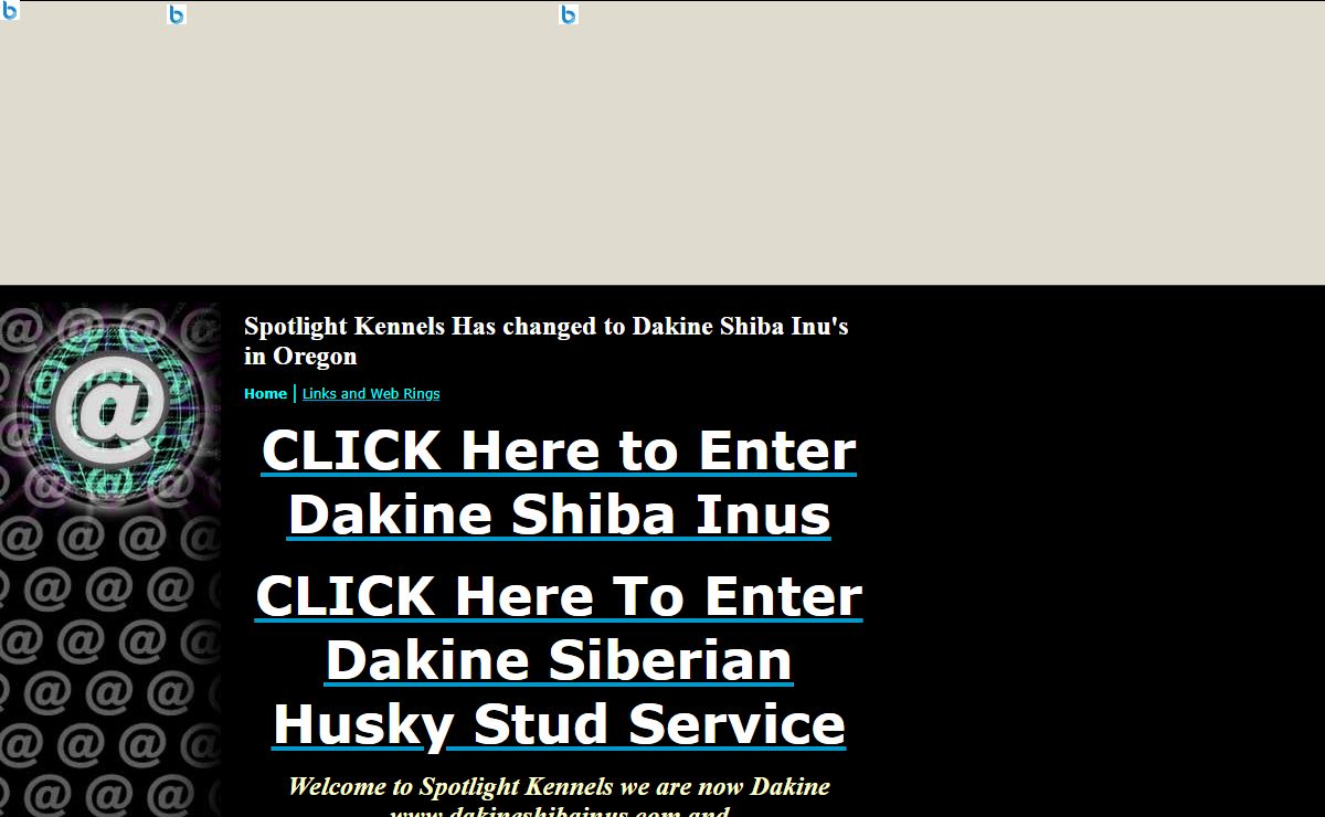 Spotlight Kennels Has changed to Dakine Shiba Inu's in Oregon