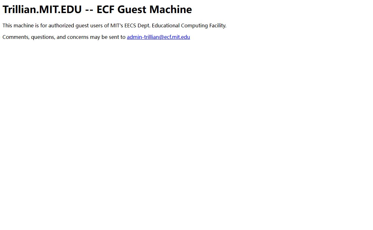 Trillian.MIT.EDU -- ECF Guest Machine