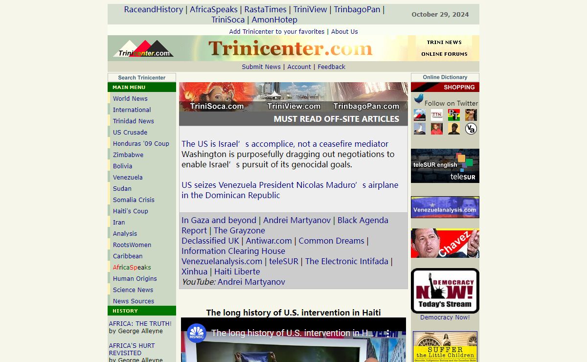 TRINICENTER.COM - An Online Magazine on all That is Trini plus International News and Views