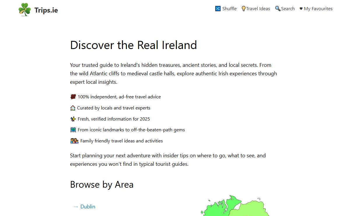 Trips.ie - Ireland's independent travel guide.