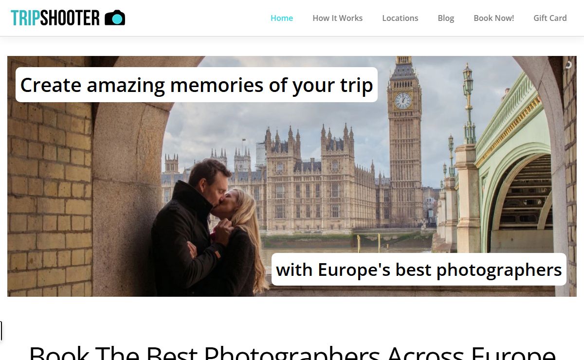 Destination & Vacation Photographers in Europe