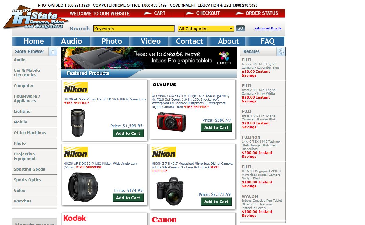Tri-State Camera, Video, and Computer | Camera Accessories, Computer Store, Office Equipment, Camera Equipment