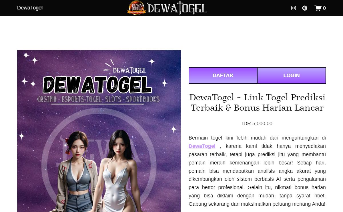 DewaTogel ~ Link Togel Prediksi Terbaik & Bonus Harian Lancar
