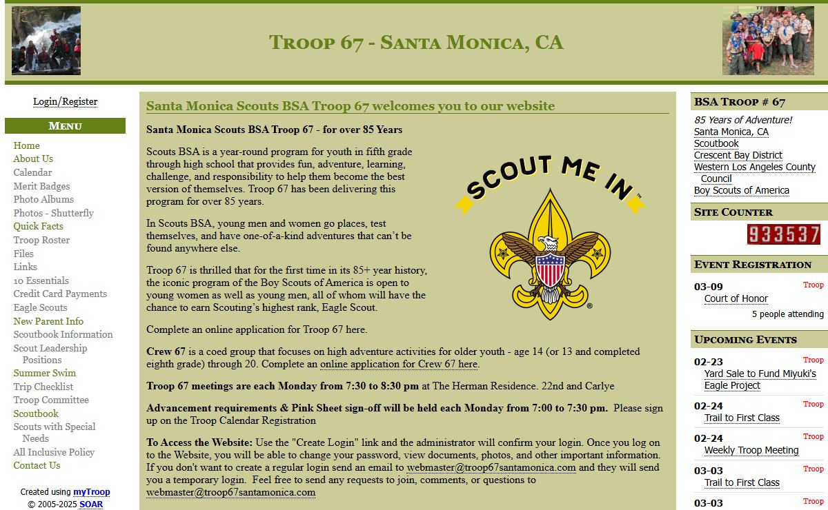 Boy Scout Troop 67, Santa Monica CA | Home Page