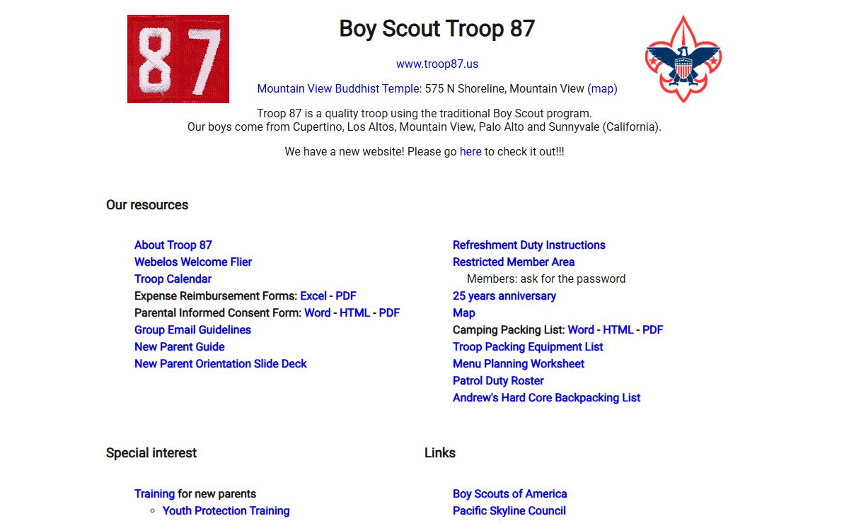 Boy Scout Troop 87