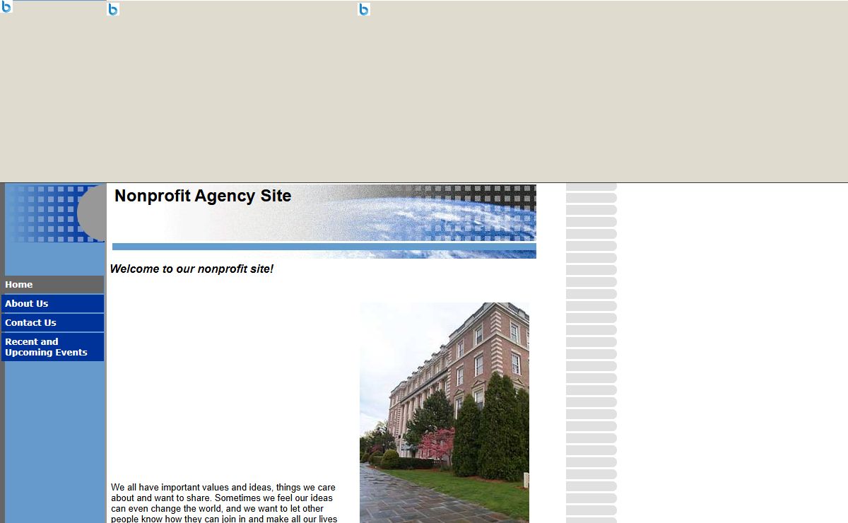 Nonprofit Agency Site