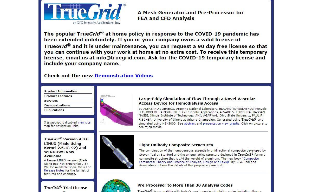 TrueGrid Homepage
