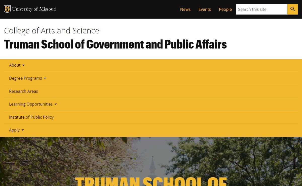 Home | Truman School of Government and Public Affairs