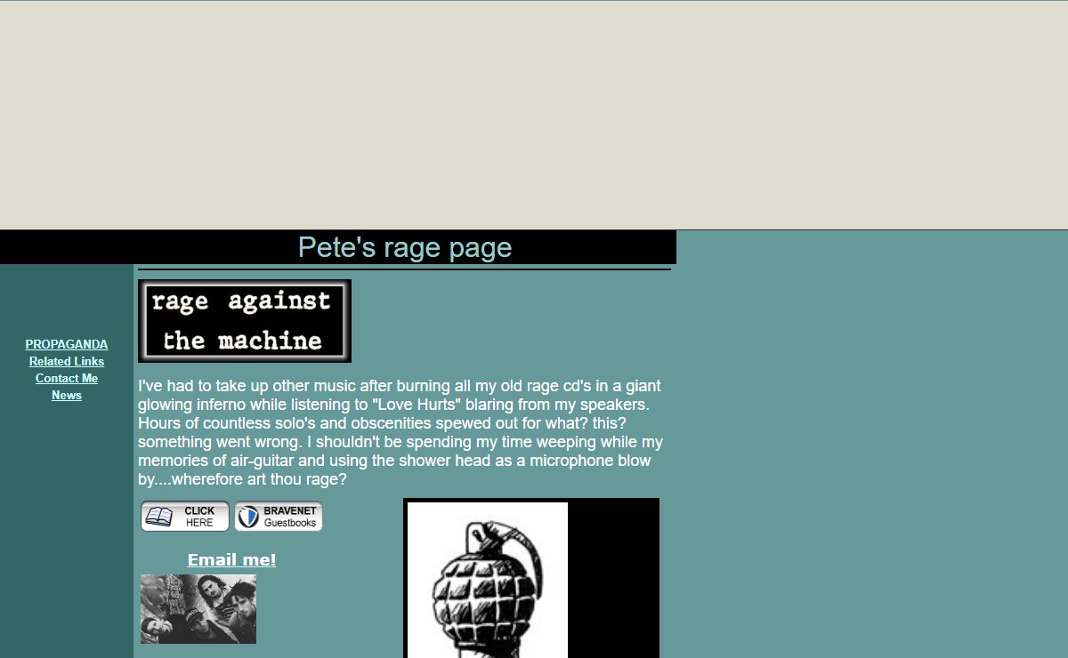 Pete's rage page