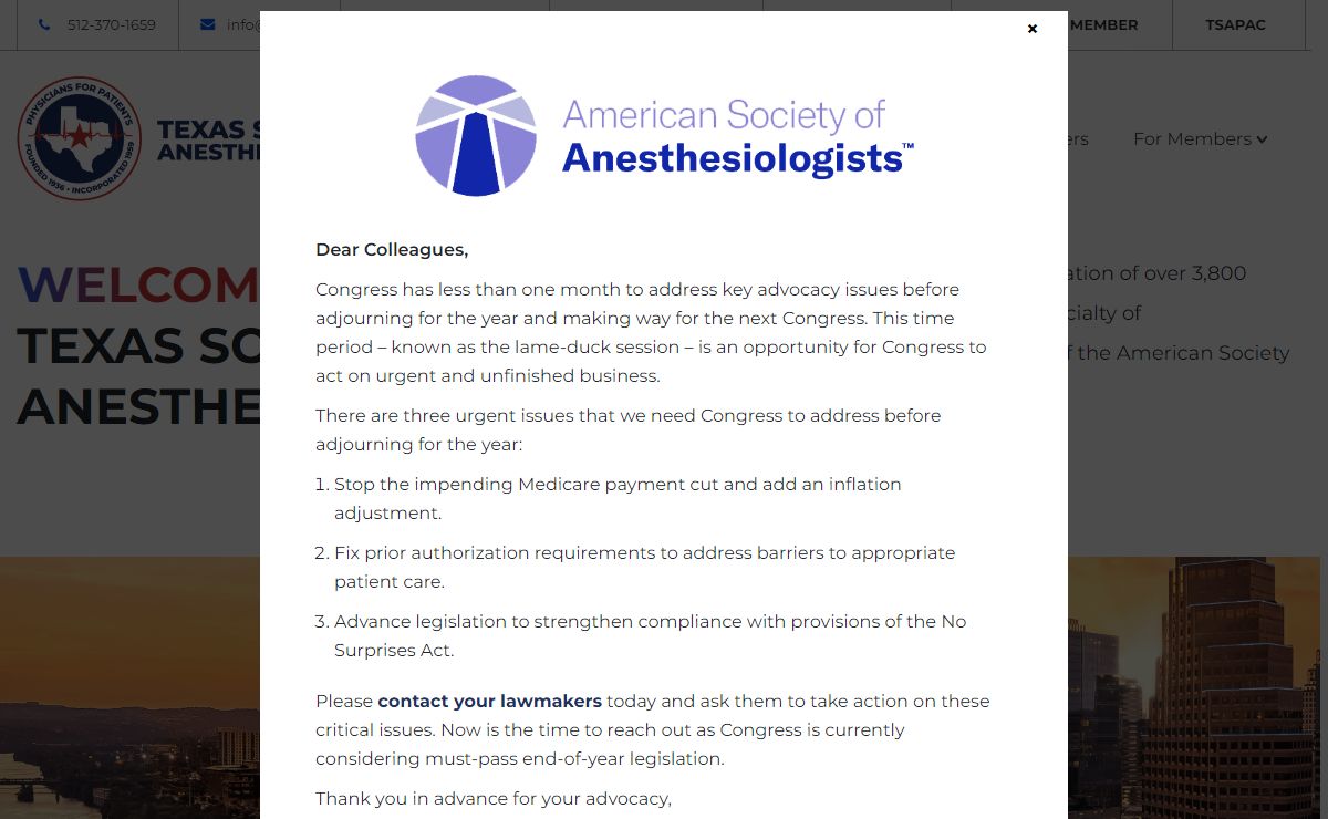Texas Society of Anesthesiologists