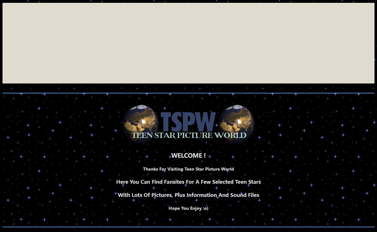 TSPW - Teen Star Picture World !