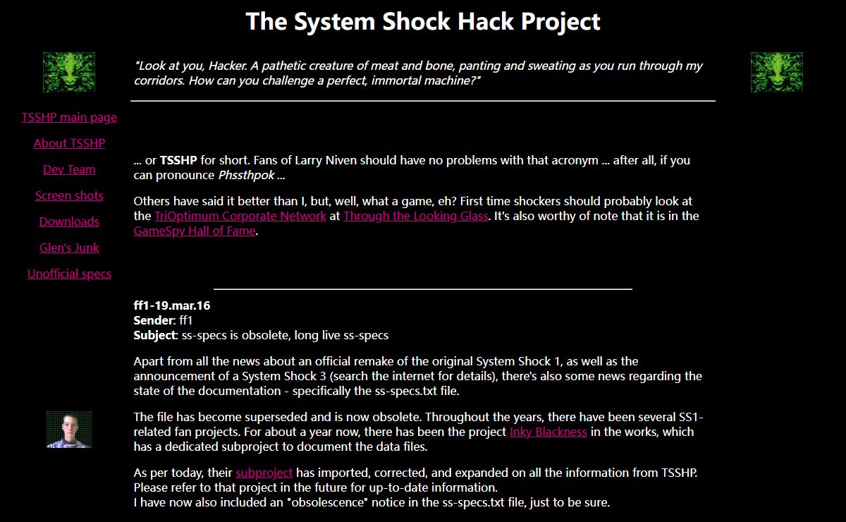 The System Shock Hack Project
