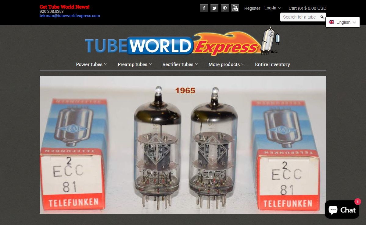 Best vacuum tubes for home audio, guitar amps, radios, studios, mics
