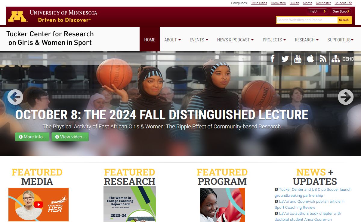Tucker Center for Research on Girls & Women in Sport