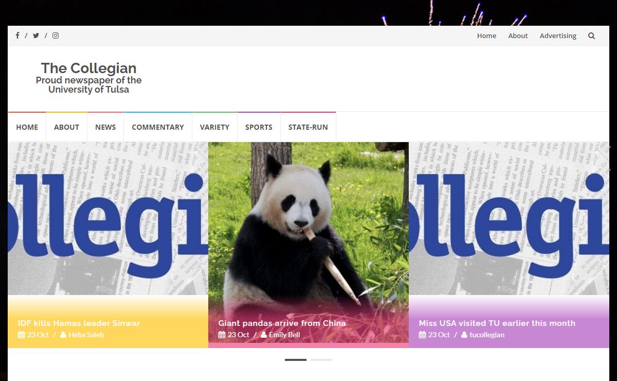 The Collegian – Proud newspaper of the University of Tulsa