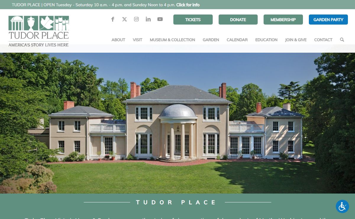 Tudor Place – America's Story Lives Here