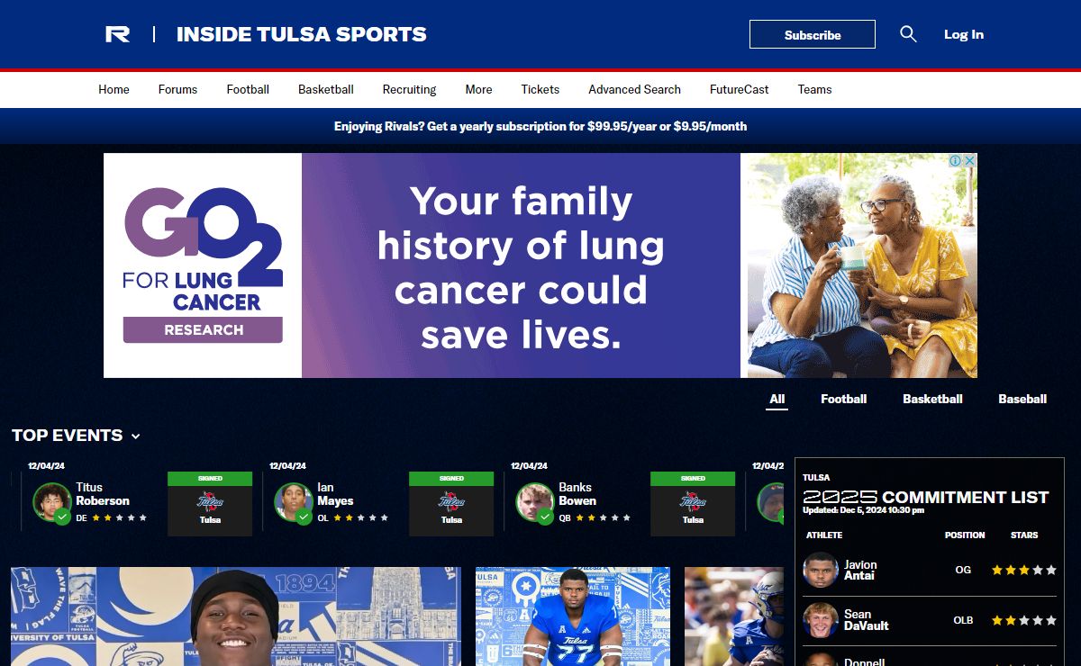 InsideTulsaSports: Tulsa Golden Hurricane Football & Basketball Recruiting