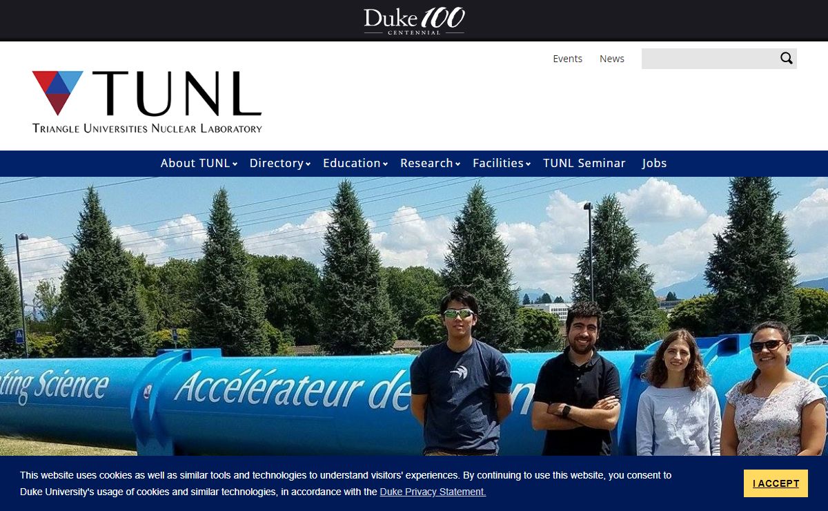 Front Page | Triangle Universities Nuclear Laboratory