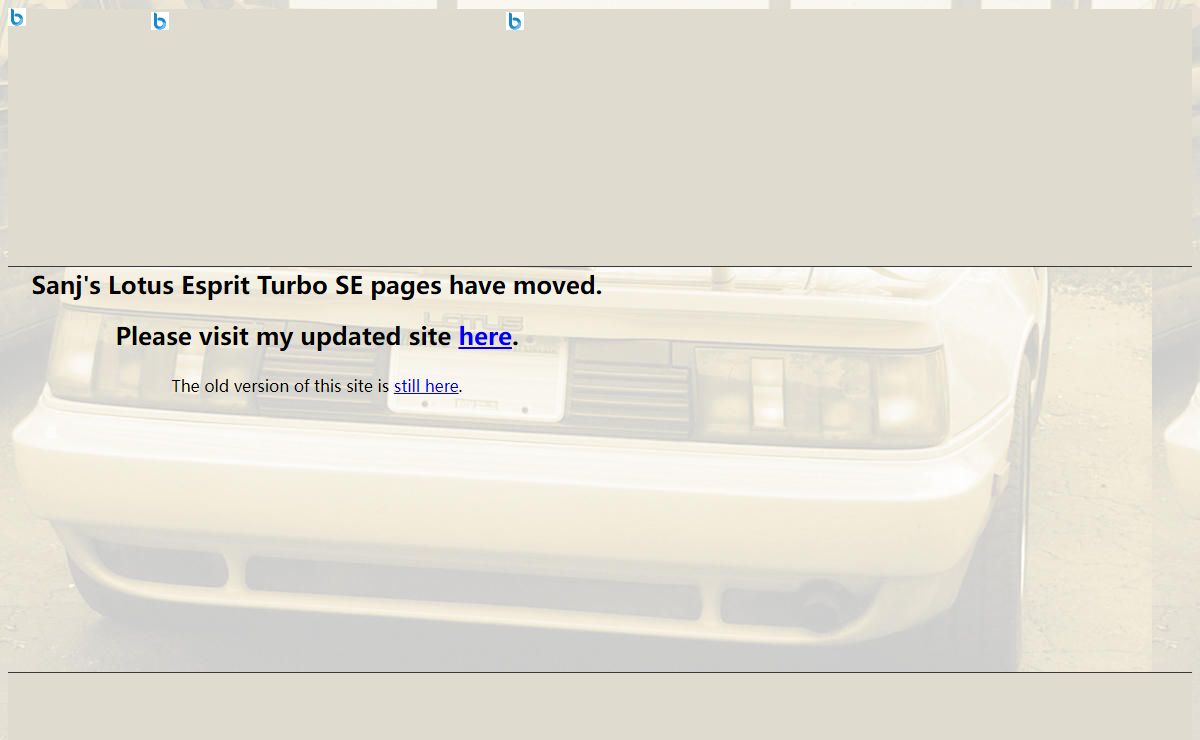 Sanj's Lotus Esprit Turbo SE pages