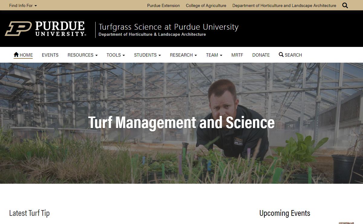 Purdue University Turfgrass Science at Purdue University
