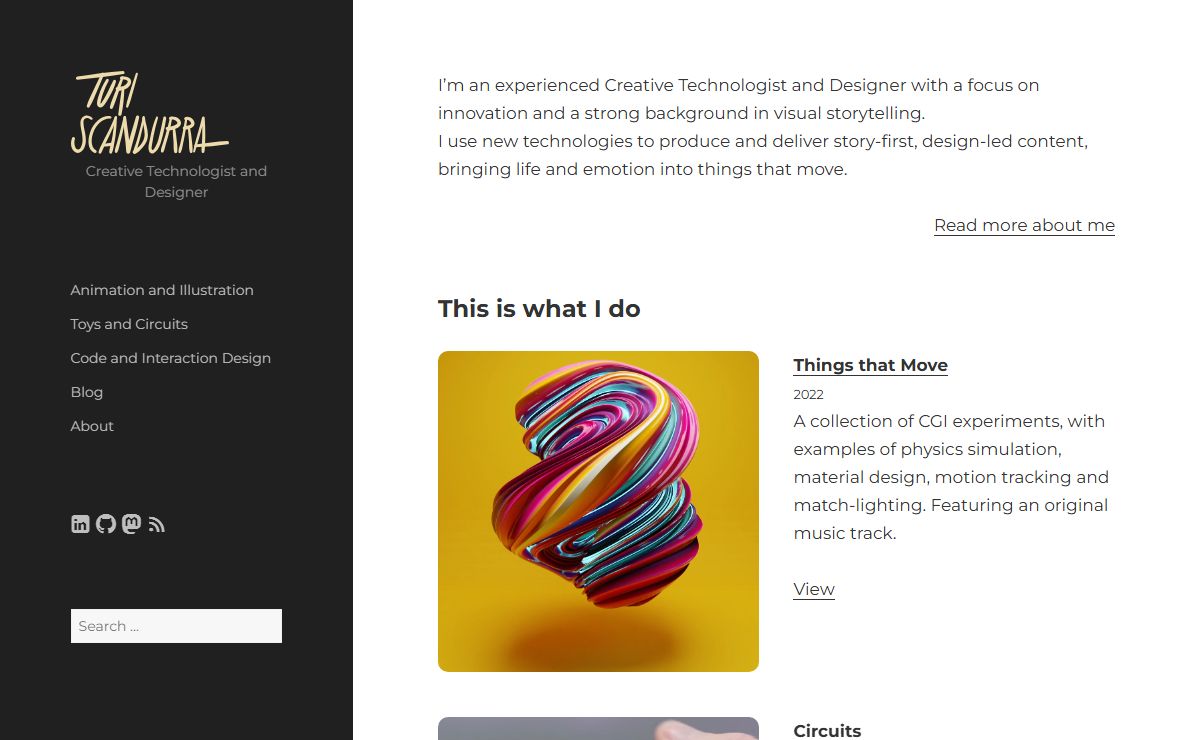 Turi Scandurra – Creative Technologist and Designer