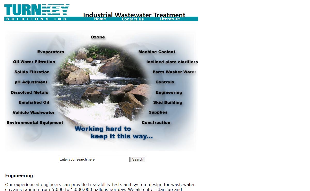 TurnKey Solutions, wastewater treatment systems