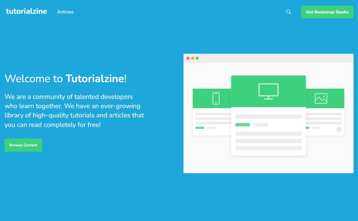 Learn, Code and Share on Tutorialzine