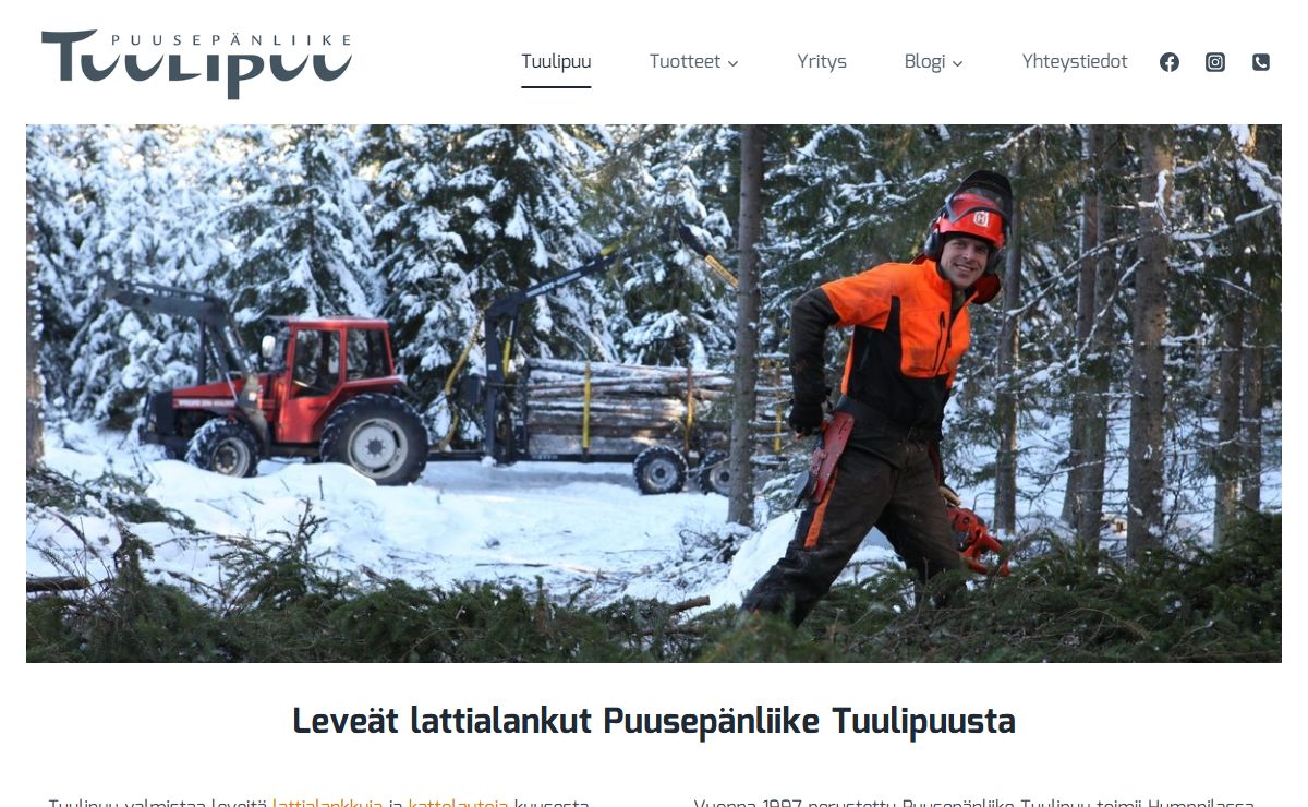 Tuulipuu: Puulattia, lattialankku ja lattialauta suomalaisesta puusta.