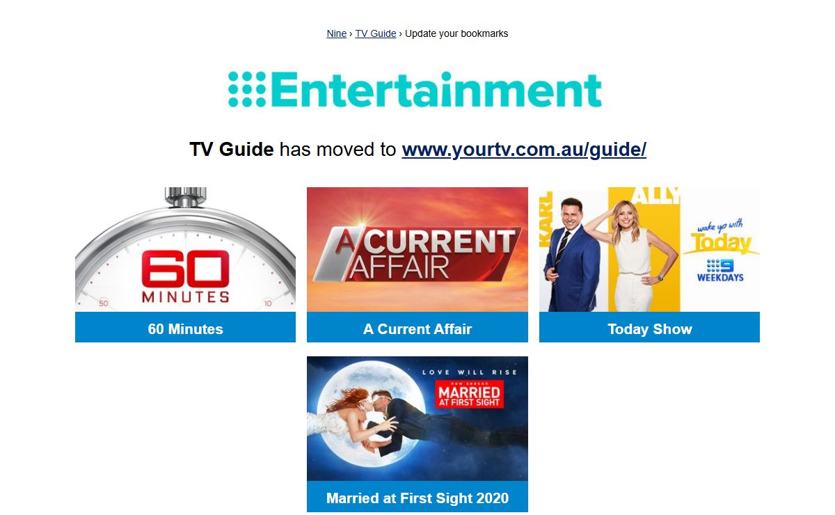 TV Guide - Australian TV channels - Free to air and Stan
